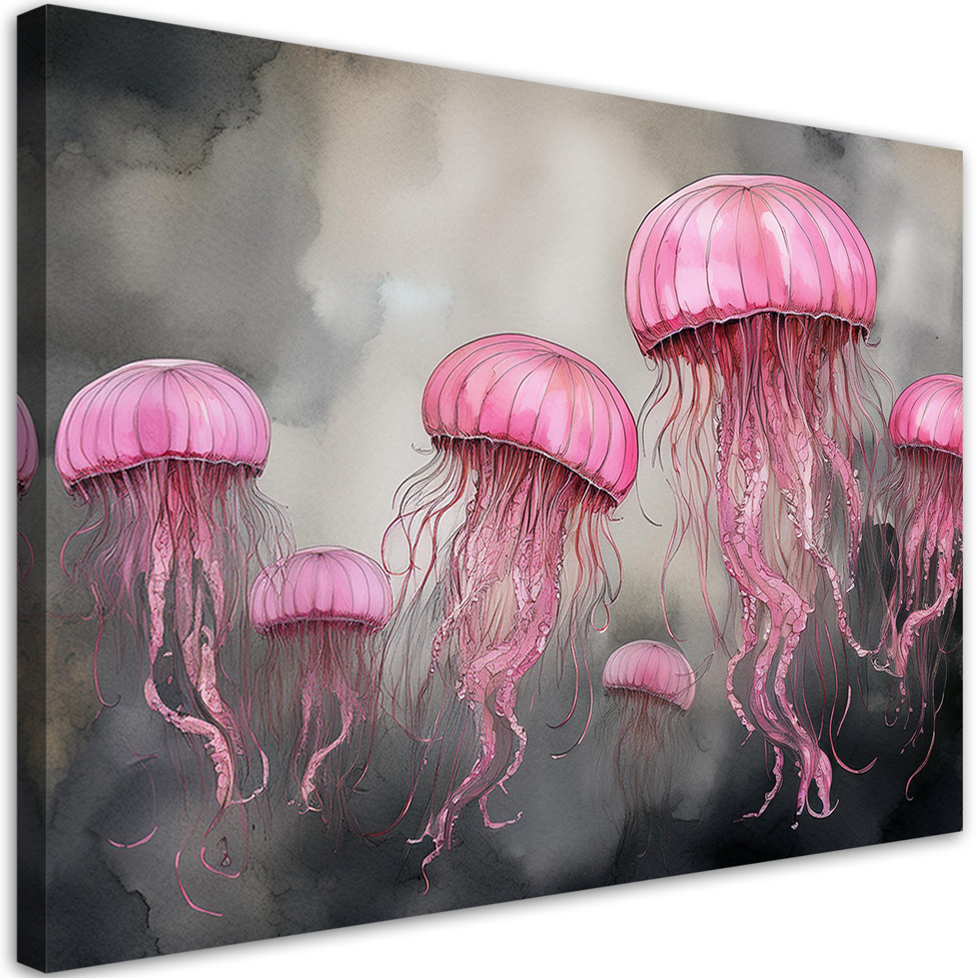 Obraz na płótnie, Abstrakcja Meduzy Morskiej 100x70