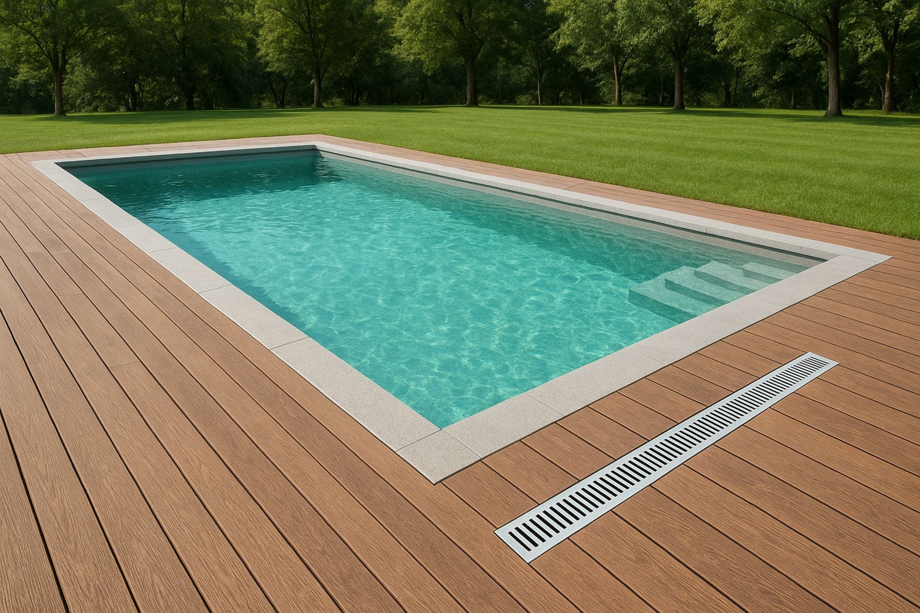 Caniveau en plastique Vetonek Avec grille en acier / inox - 3