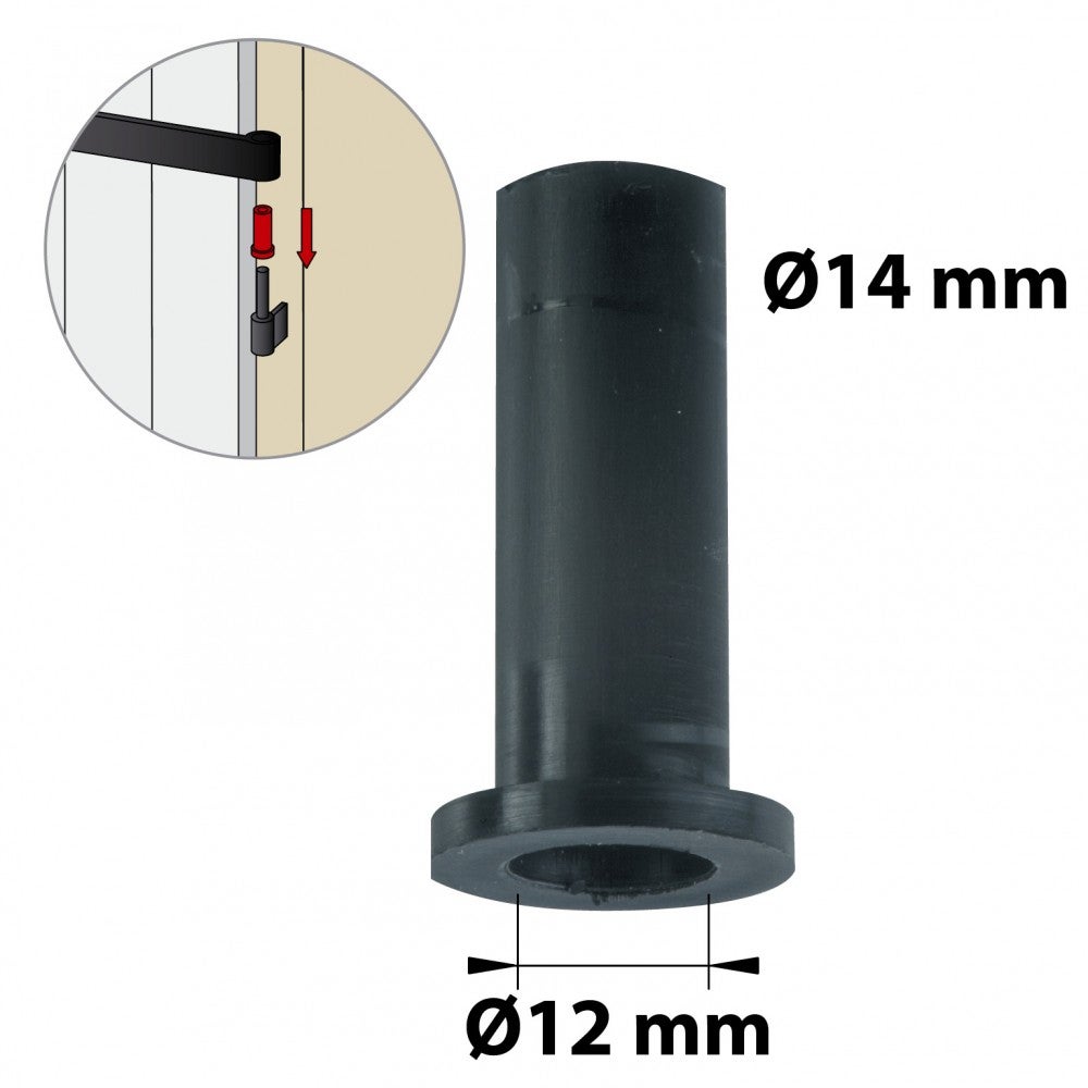 Lot de 2 convertisseurs de gond composite plastifié, H.45 x L.20 x P.20 mm - 3