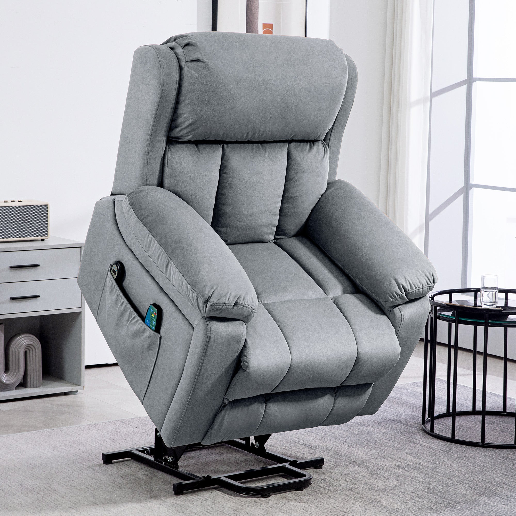 Fauteuil releveur électrique avec fonction massage et chauffage ...