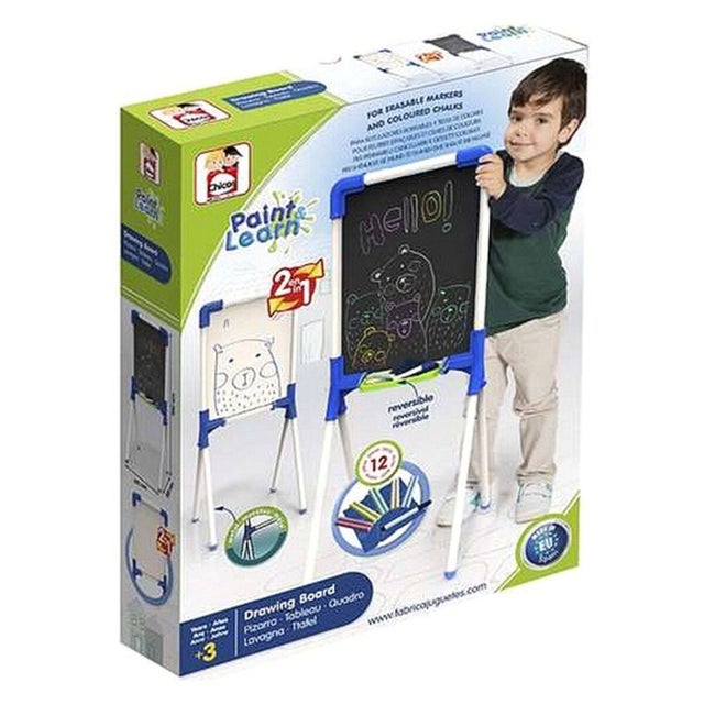 Tablica 2 w 1 Chicos Paint & Learn dwustronna z akcesoriami kreatywnymi