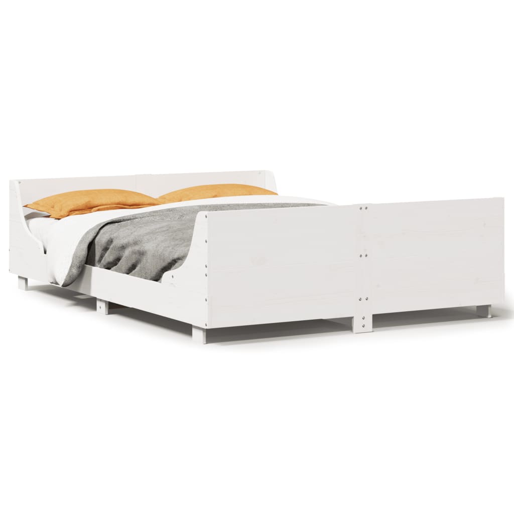 Letto Per Adulti | Letto Singolo | Giroletto Soppalco Senza Materasso 80x200cm Legno Massello Pino Cfw38134 93120529