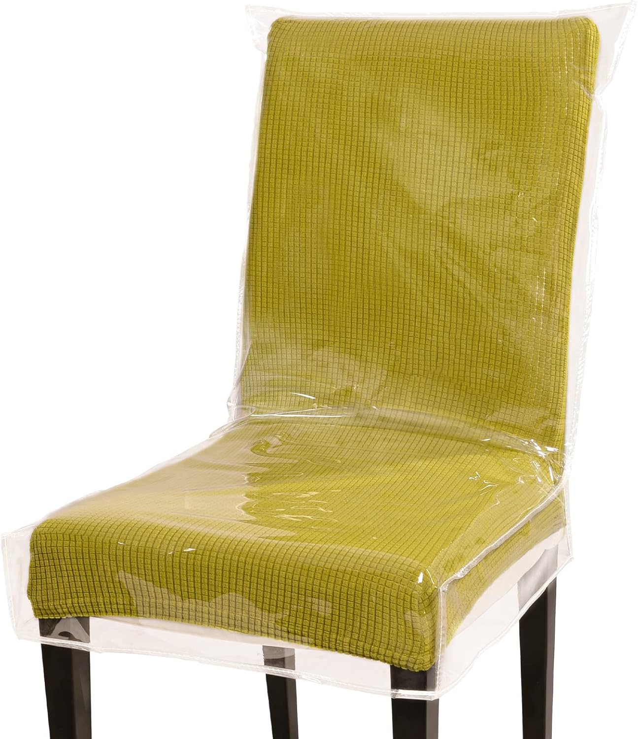 Zestaw 4 plastikowych pokrowców na krzesła do jadalni, 53*45,7*58,4 cm, odpornych na plamy, wodoodpornych i łatwych do czyszczenia