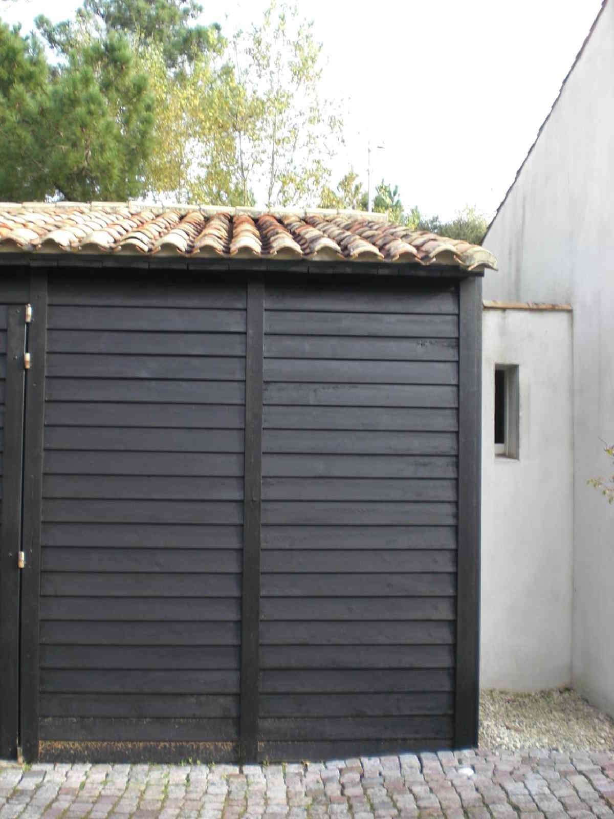 Lasure Ebène Imperméabilisante Bois Brut- WoodGuard Color- Saturateur Protecteur Eau Gel - Formule Végétale- 1L-8m2 - 7