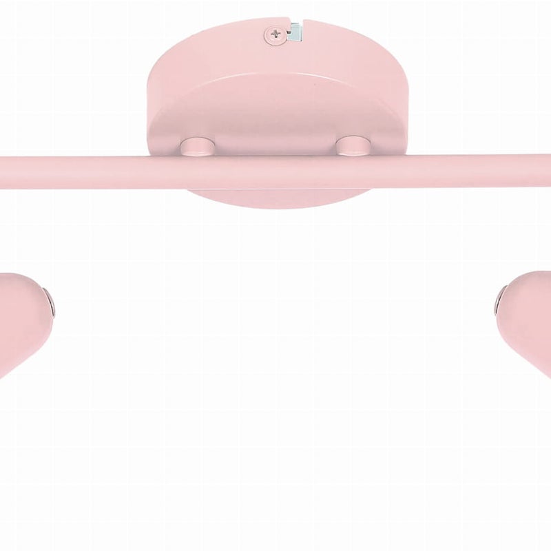 Reflektor sufitowy spot natynkowy Amor listwa różowo-biały 2xE14x40W wym: 42 x 10 cm metal Candellux