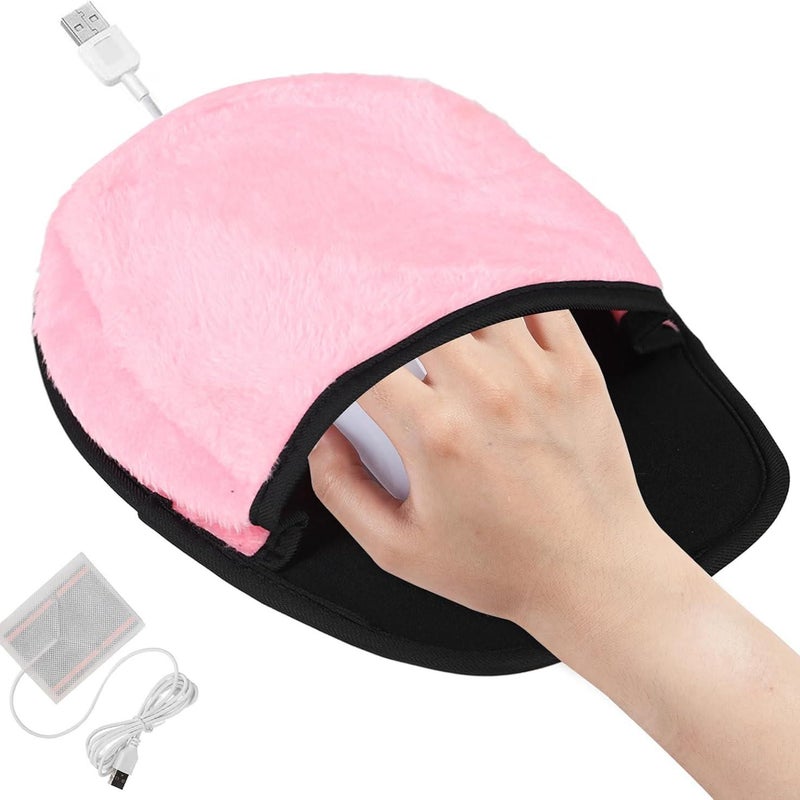 Podgrzewana podkładka pod mysz USB – ogrzewacz dłoni do myszy, zapewniający dużą przestrzeń – zimowy ogrzewacz dłoni do komputera