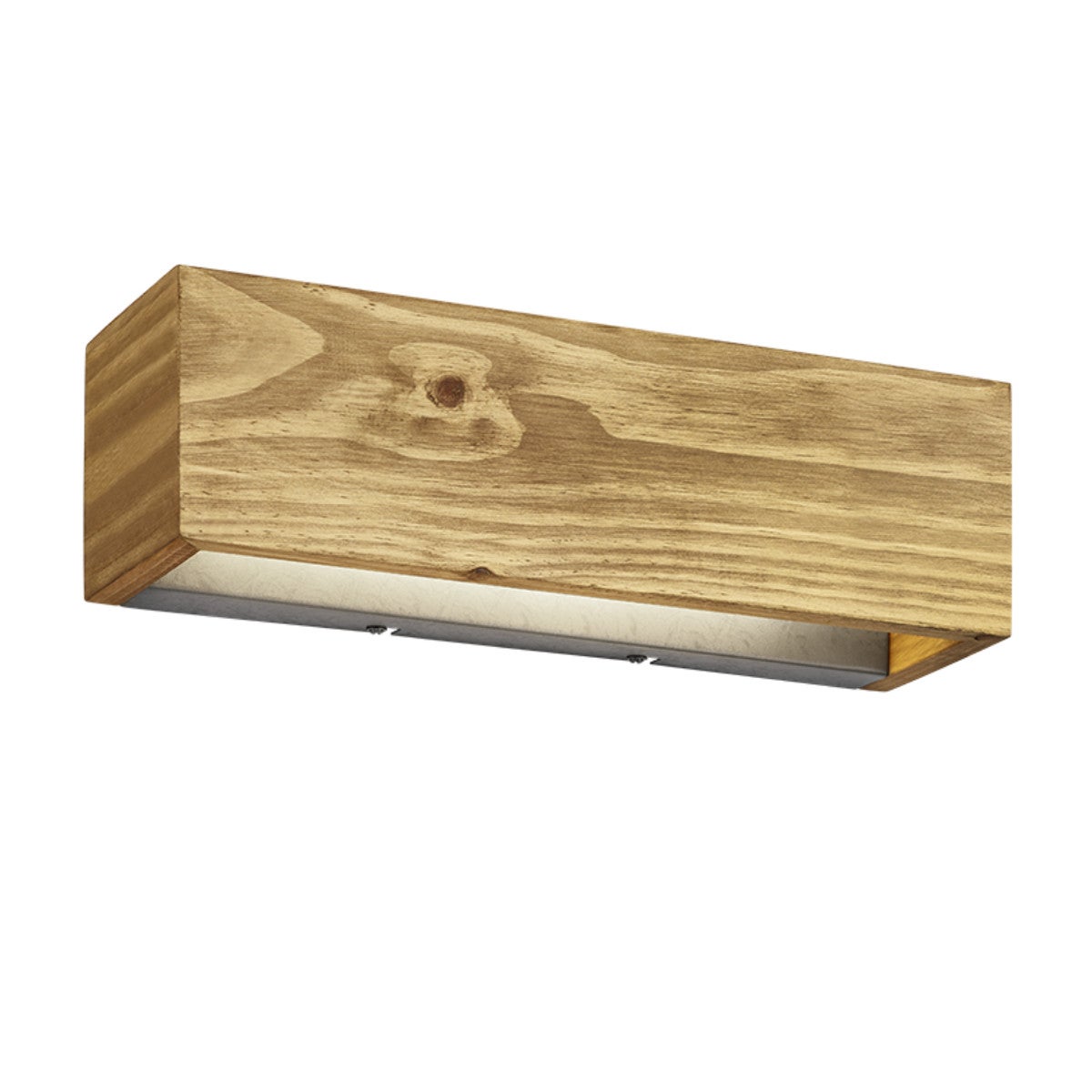 Kinkiet ścienny Brad jasne drewno-srebrny LED 13.5W 3000K 1800lm wym: 11 x 37 x 37 cm metal IP20 Trio