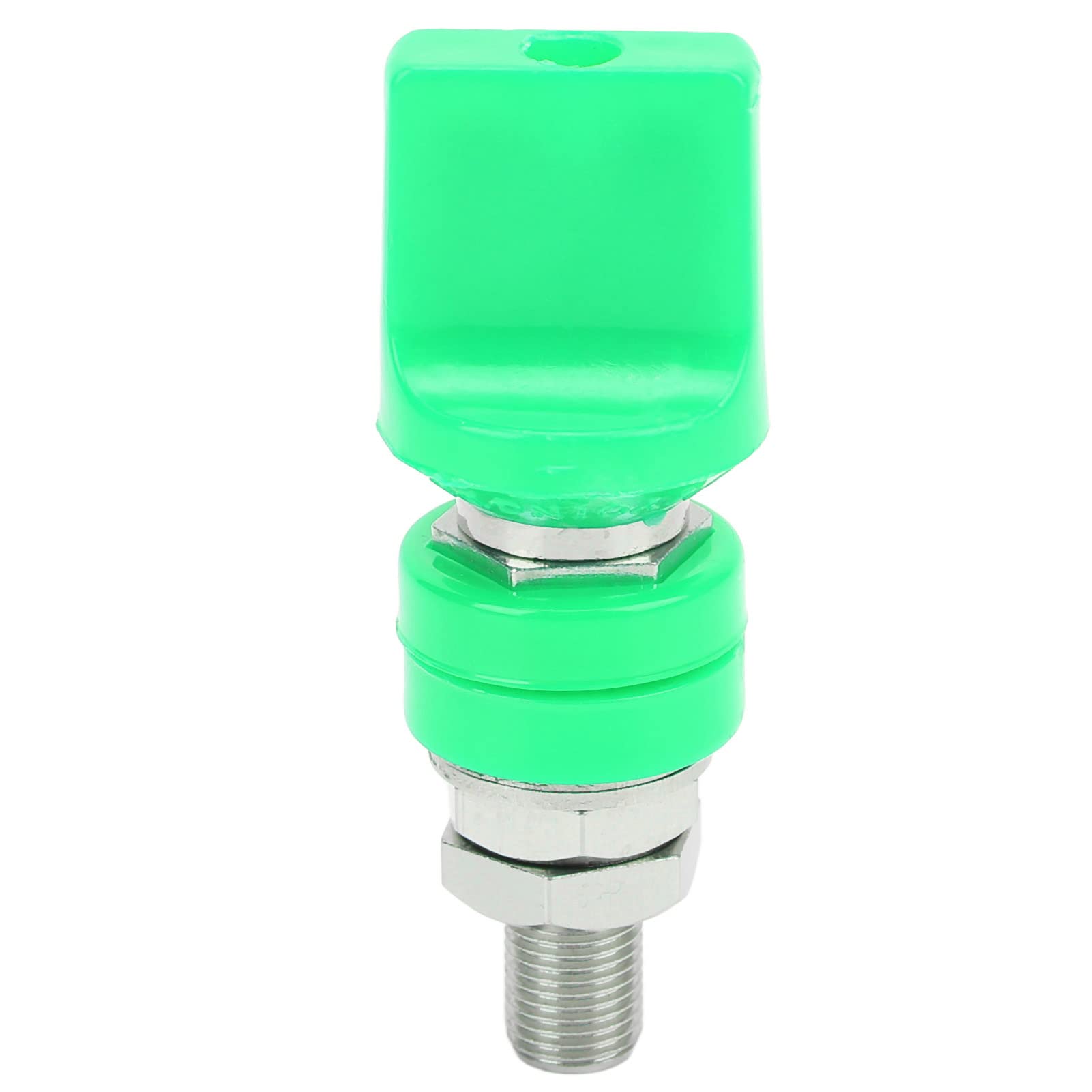 Connettore terminale per filo di collegamento M10 Filettatura 100A Grande corrente per spina a banana da 4 mm (verde) - 6