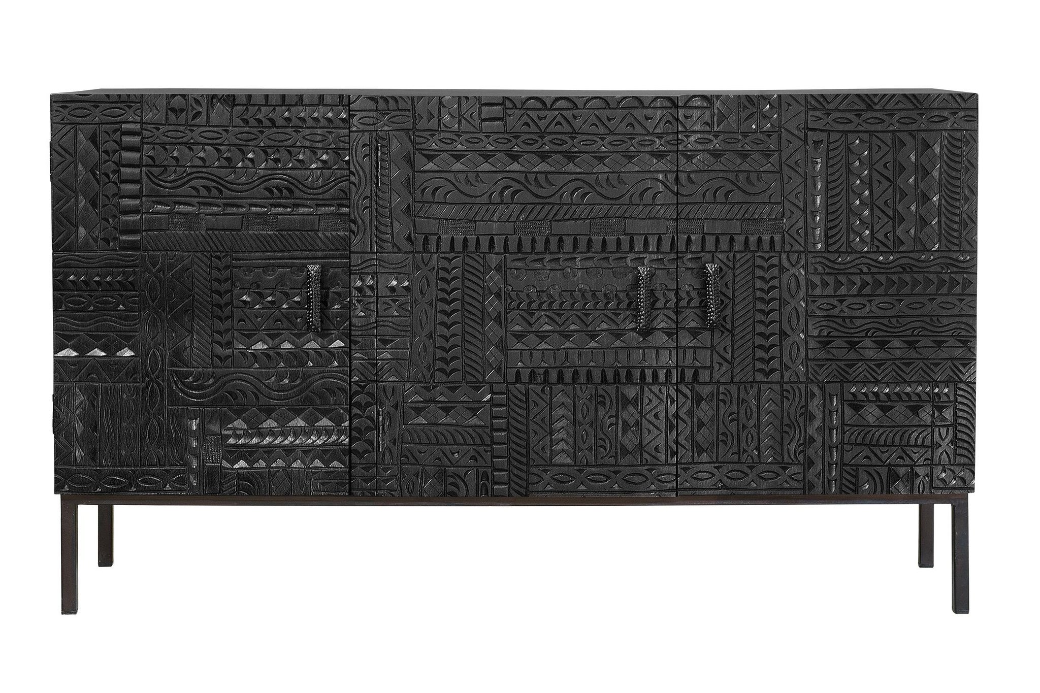 Komoda z drewna mango w stylu etnicznym - 85x150x40 GYC