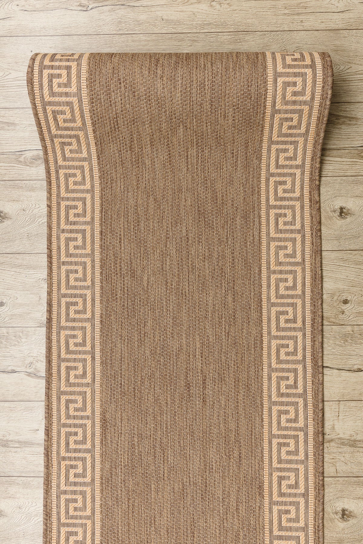 TAPIS DE COULOIR SIZAL FLOORLUX modèle 20014 café / mais 70 cm 70x170 cm - 4