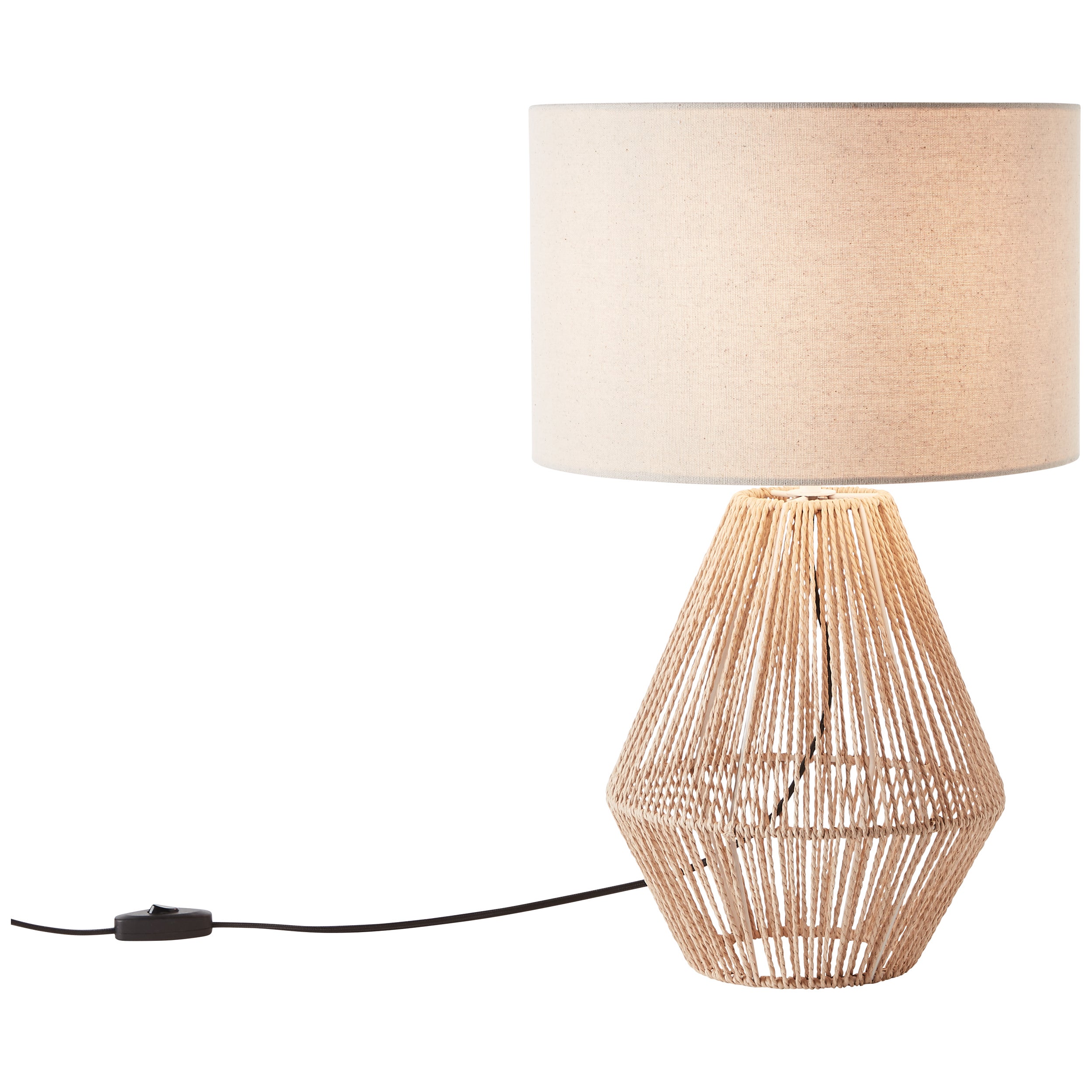 Brilliant lampa stołowa Woodball 1 lampa czarny mat/bambus aluminium/brąz metal 1x A60, E27, 40 W - 3