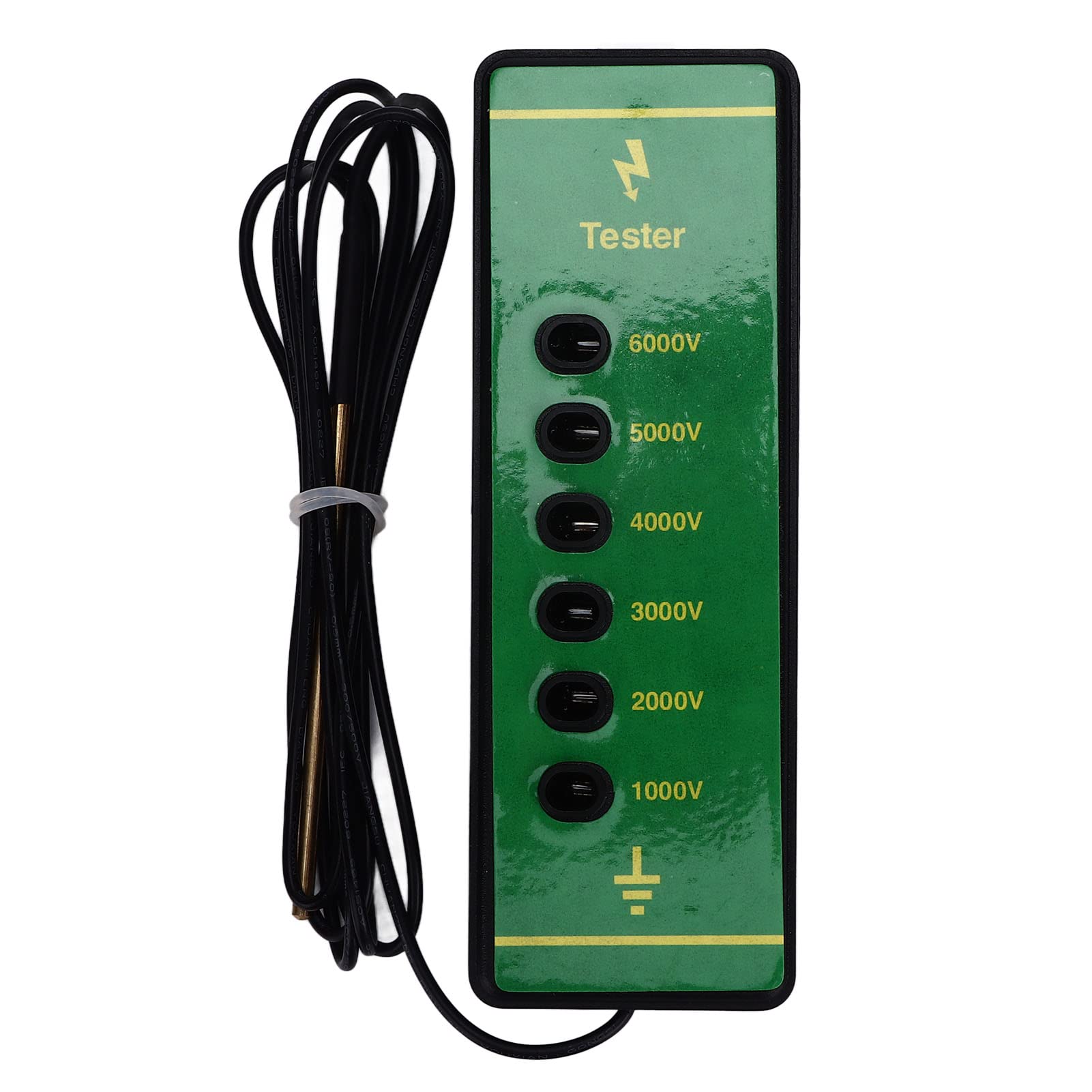 Tester di recinzione, 200 a 15000V Portatile Digital Fence Tester di tensione per le fattorie di bestiame, Lettore di misuratore del recinto del tester del recinto elettrico per recinzione elettrica