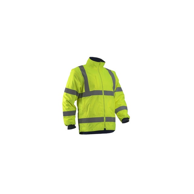 Parka pluie polaire HV Kazan jaune et marine - Coverguard - Taille S
