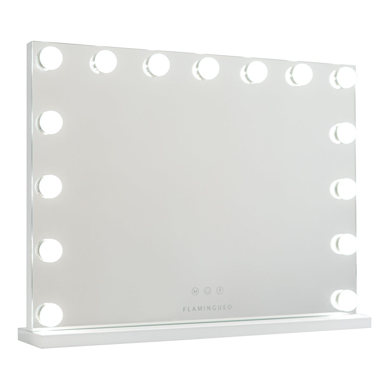 Flamingueo Miroir de Maquillage 15 Led 3 Modes 58x43x12cm Blanc - 4
