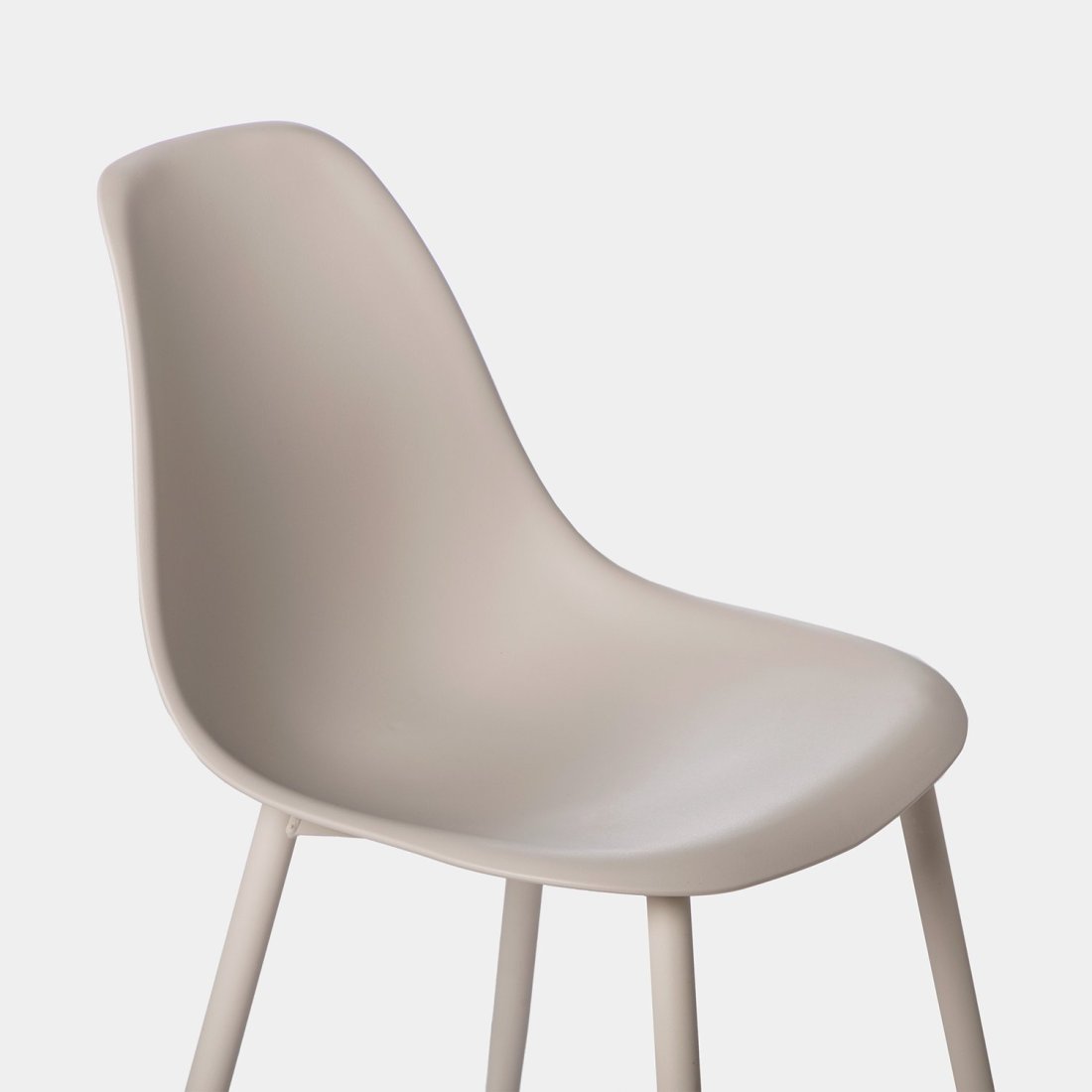 Set 6 sedie in polipropilene beige Nina - 3