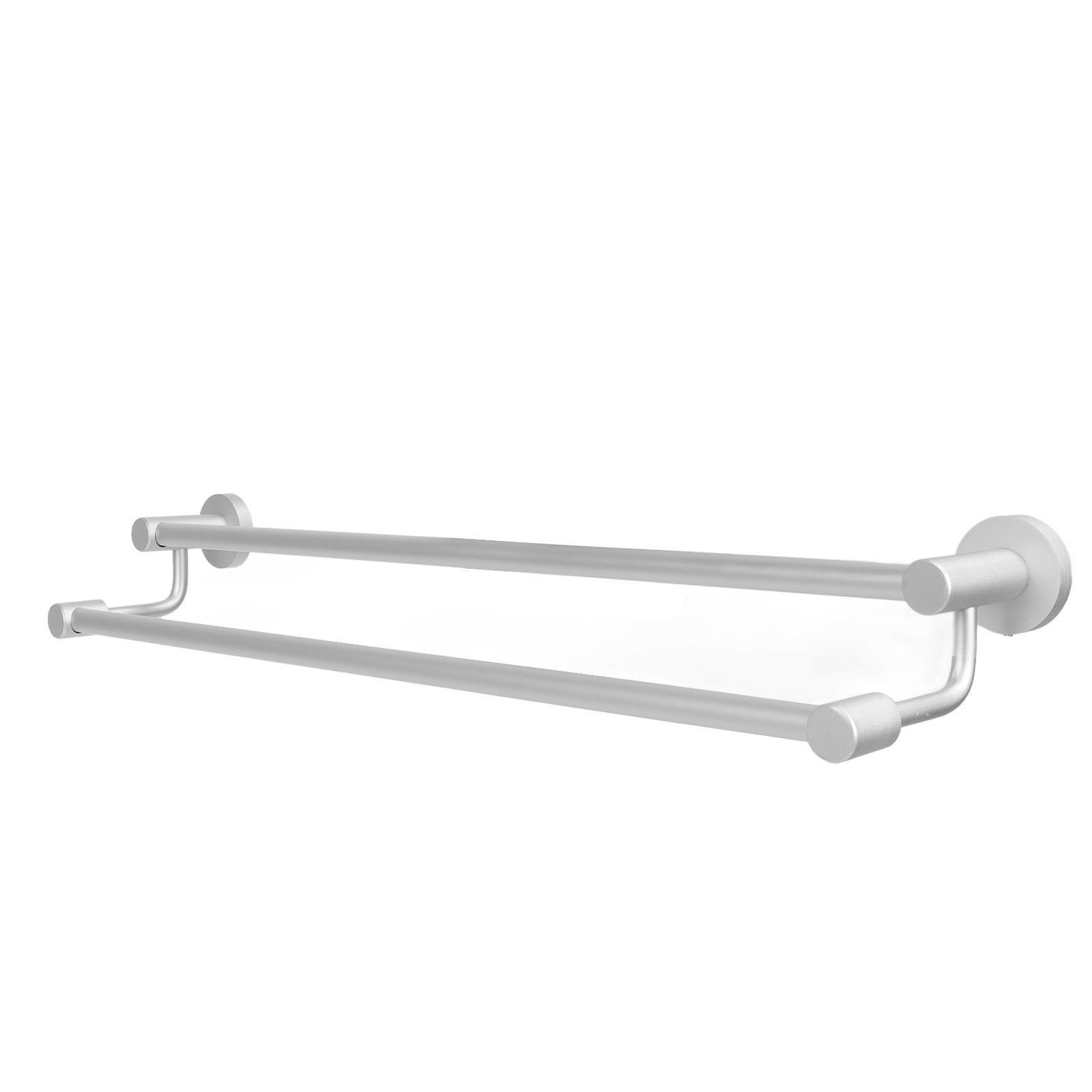 Porte-serviettes Aluminium OBF 2 Bras – Longueur 300 Mm – Fixation Murale – Neuf