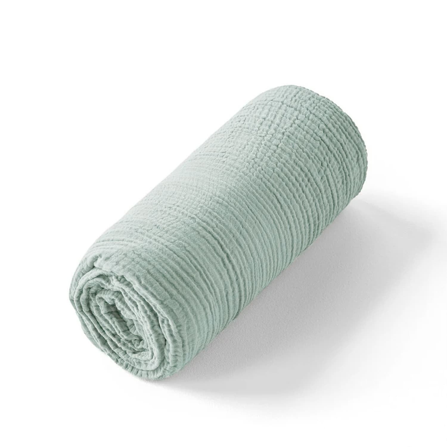 Drap housse uni en gaze de coton - 3