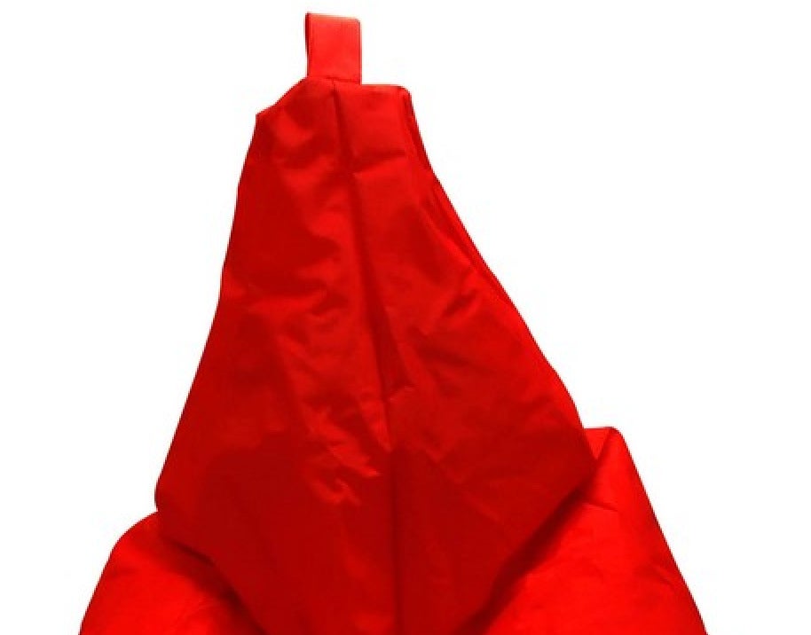 Puf acchille, sillón multiusos, puf, puf reposapiés, made in italy, 80x80 h120 cm, rojo