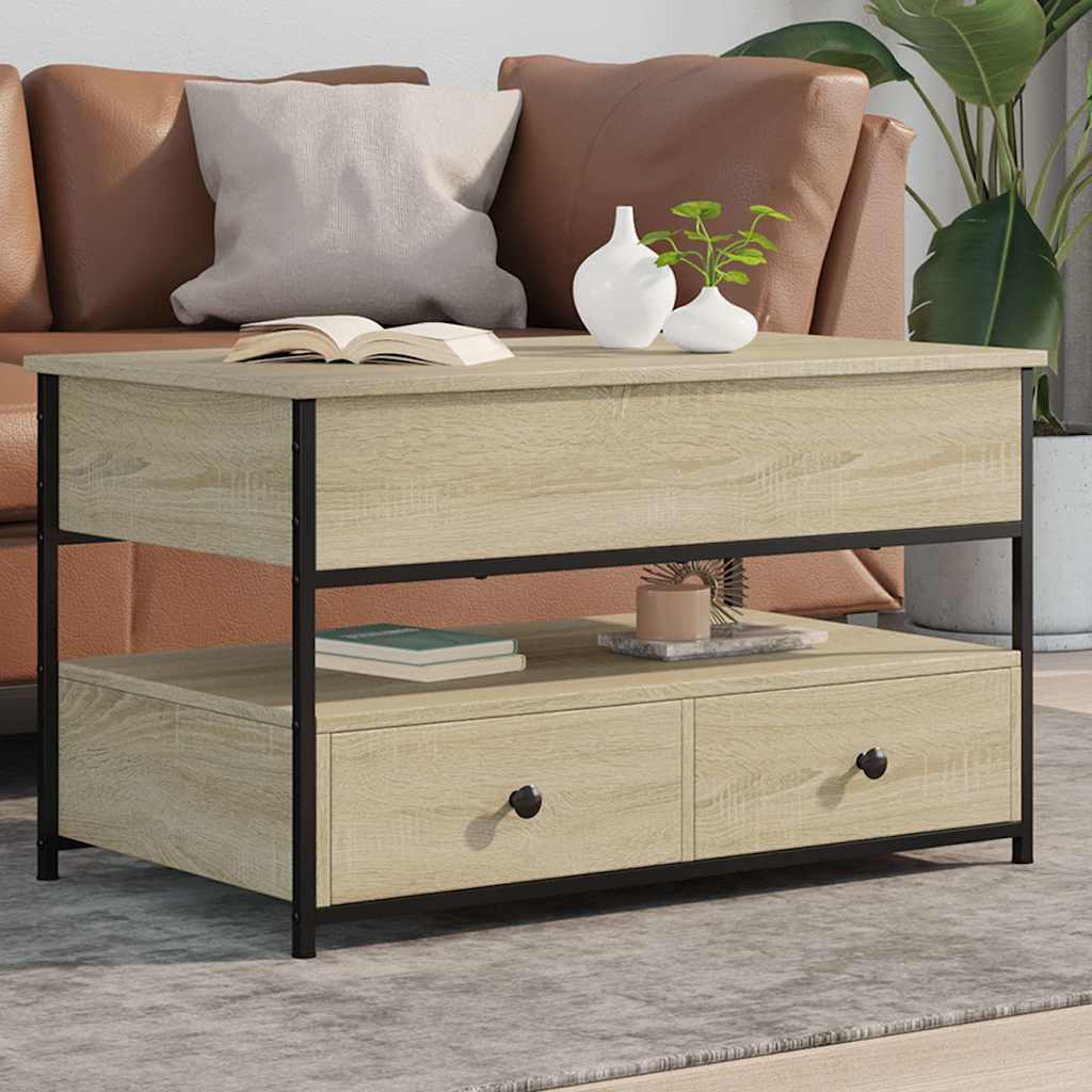 Tavolino Salotto Rovere Sonoma 121x121x40 cm Legno Multistrato Tavolino Salotto Rovere Sonoma 121x121x40 cm Legno Multistrato