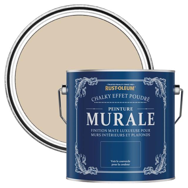 Rust-Oleum Peinture Beige Murale Mate Chalky - Argile Chaude 2,5 L