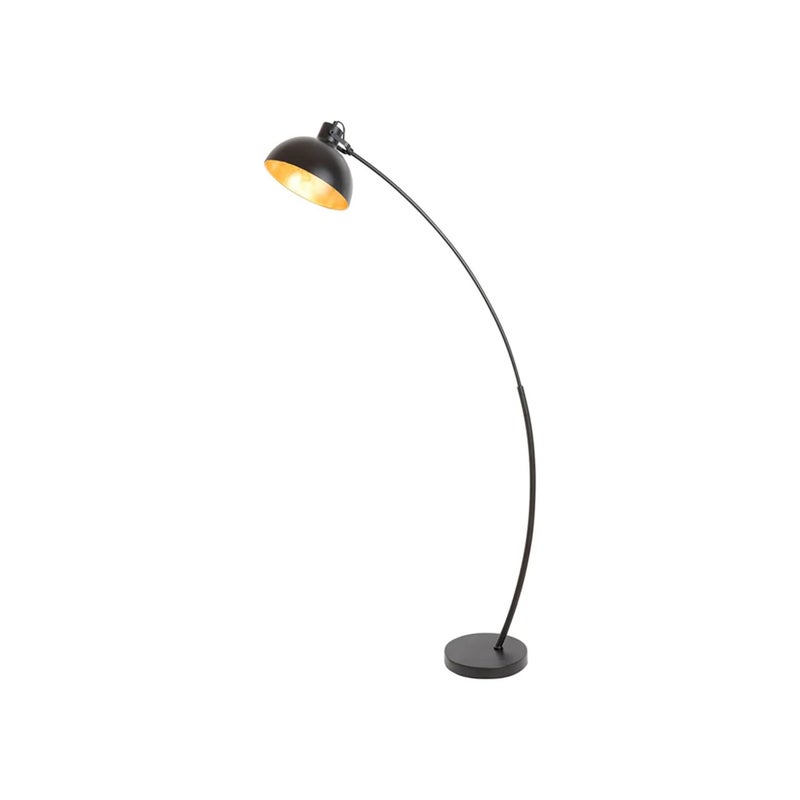 Lampa podłogowa stojąca Otto czarno-złota 1xE27x60W wym: 158 x 25 x 78 cm metal Rabalux