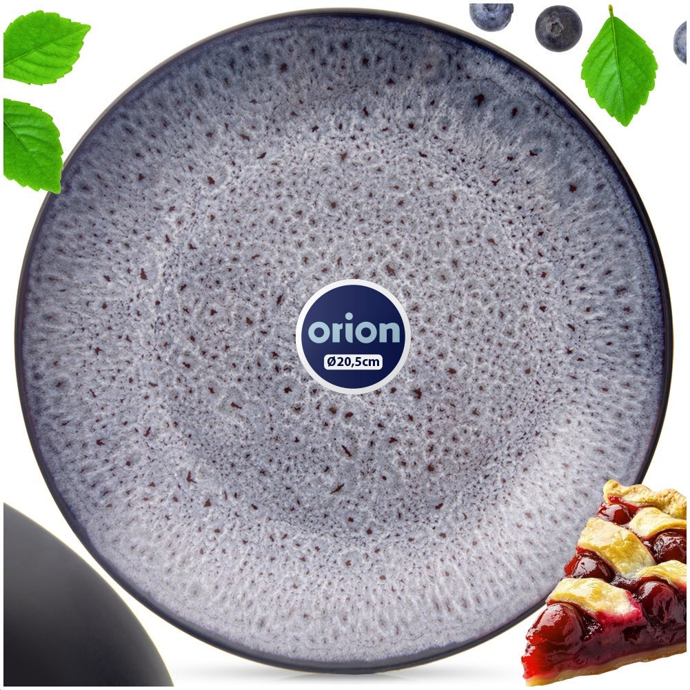 Talerz deserowy ceramiczny fioletowy GLAZE 20,5 cm - 5