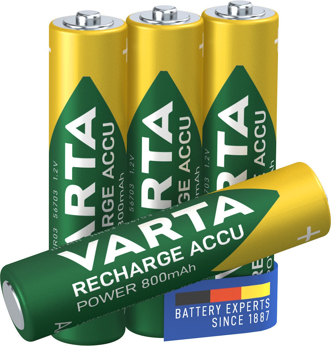 4 Piles LR03 VARTA AAA Accu Power Rechargeables 800mAh - 2