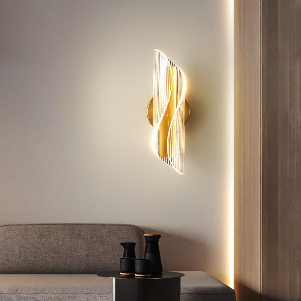 Applique Murale Intérieure LED, 12W Moderne Lampe Murale Tricolore ...
