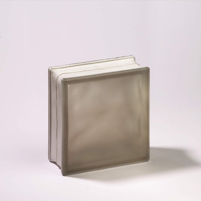 Tijolo de vidro Lux Glass Bronce Ondulado Acetinado 2 faces | cm19x19x8 | Unidade de venda 1 caixa de 6 peças