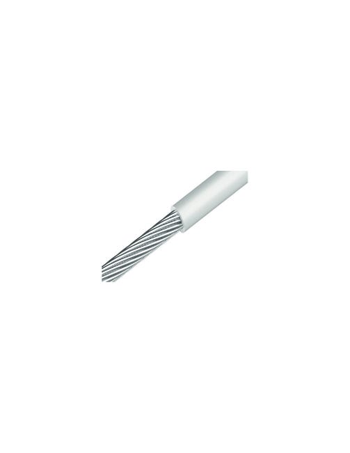 Metro de Cable metálico diámetro 4 Inoxidable A4 VAINA PVC blanco ...