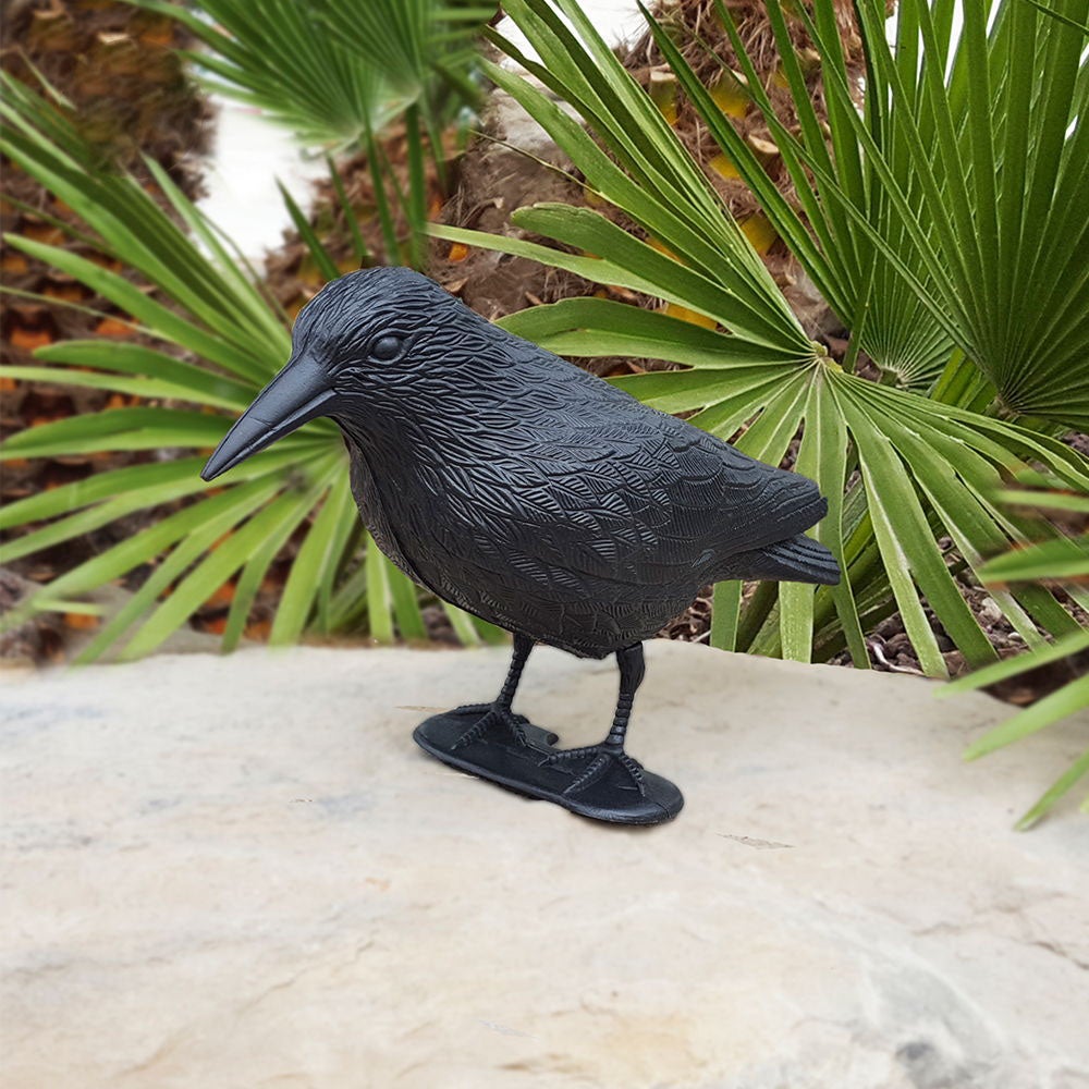 Épouvantail anti-oiseau en forme de corbeau 13x48x20cm - 6