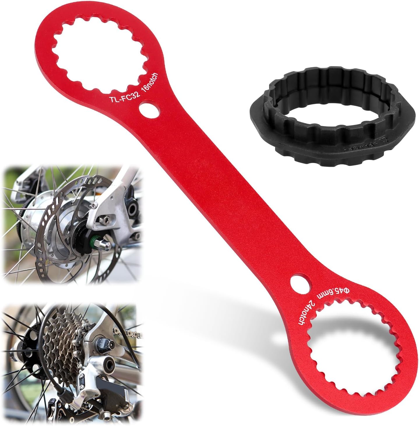 Wielofunkcyjny klucz do suportu DUB, aluminiowy klucz do suportu do naprawy roweru (kompatybilny z TL-FC32/TL-FC25)
