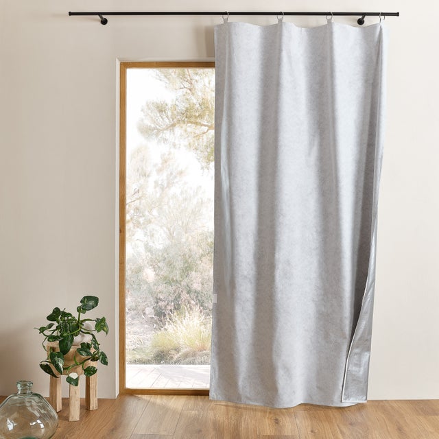 Doublure thermique occultante pour rideau isolation - Argent - 130x230 cm - Polypropylène