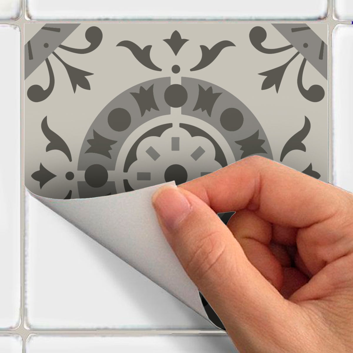 9 adesivi piastrelle di cemento azulejos Ennea - Sticker adesivo - adesivi murali - 9stickers20x20cm - 5