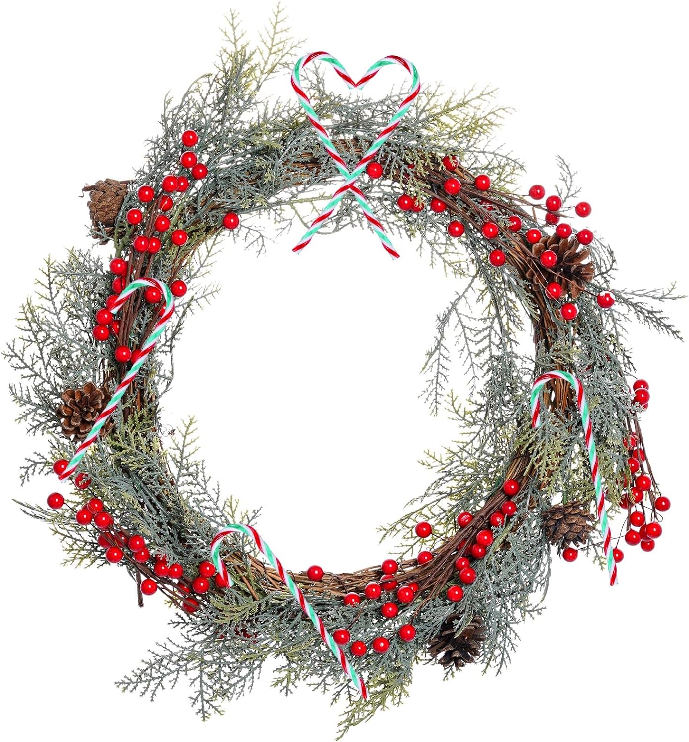 20 pçs bastão de doces de natal árvore de natal pendurado decoração presente de ação de graças bastões de doces - 5