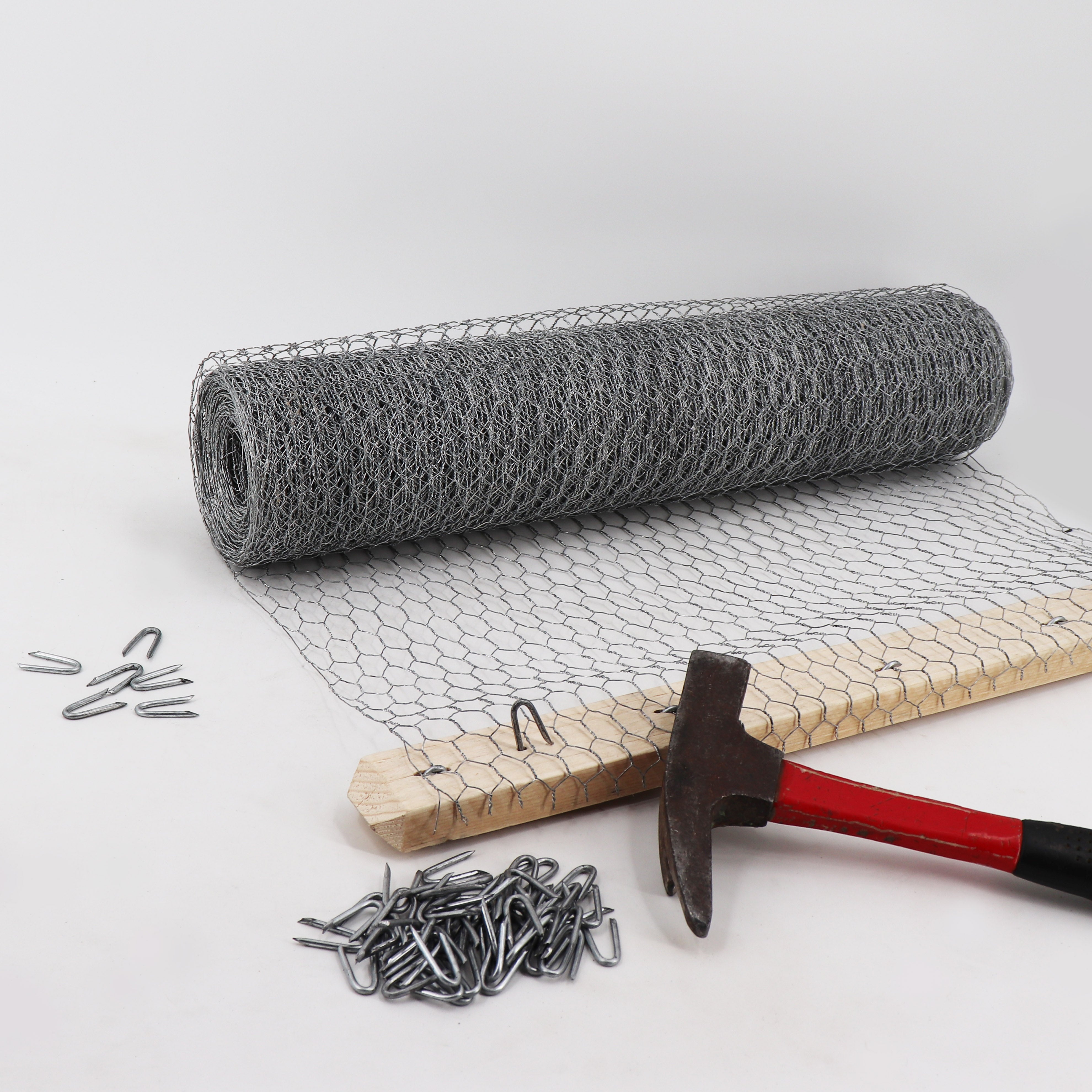 1 kg de crampons, boucles métalliques, clôture de protection contre la faune sauvage, clôture forestière, clôture - 3