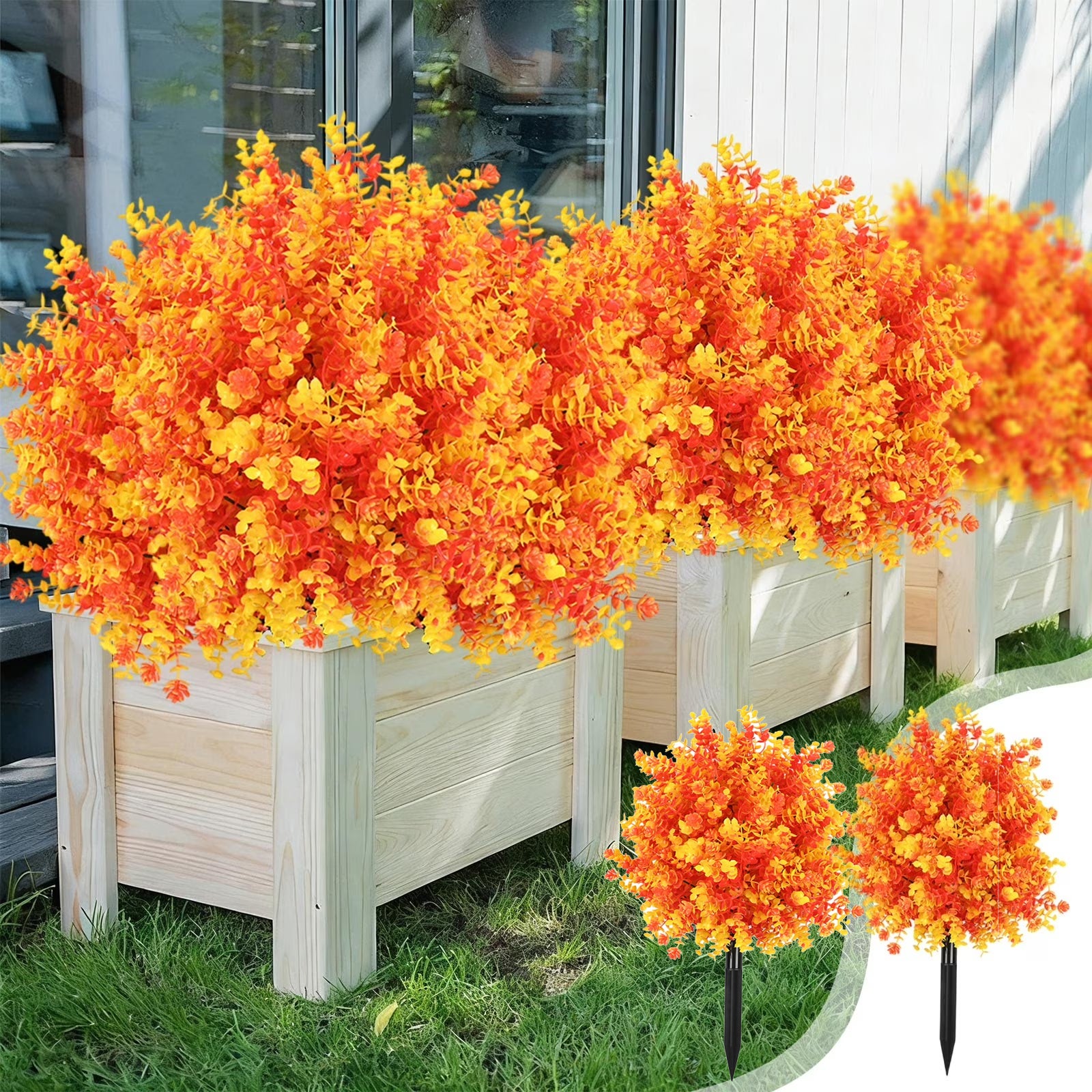 2 pezzi fiori giganti in metallo parete decorazione esterna - Italy