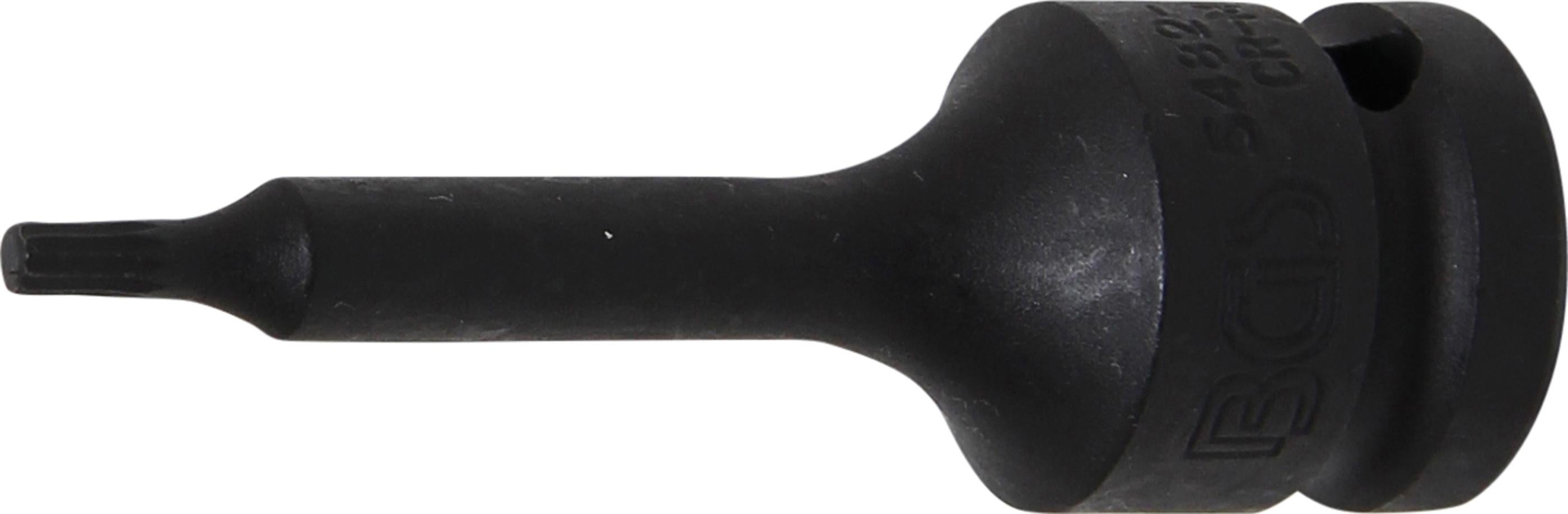 BGS Bit udarowy do śrub, napęd kwadratowy wewnętrzny 12,5 mm (1/2") wielowypust wewnętrzny (do XZN) M4 - 5482-M4