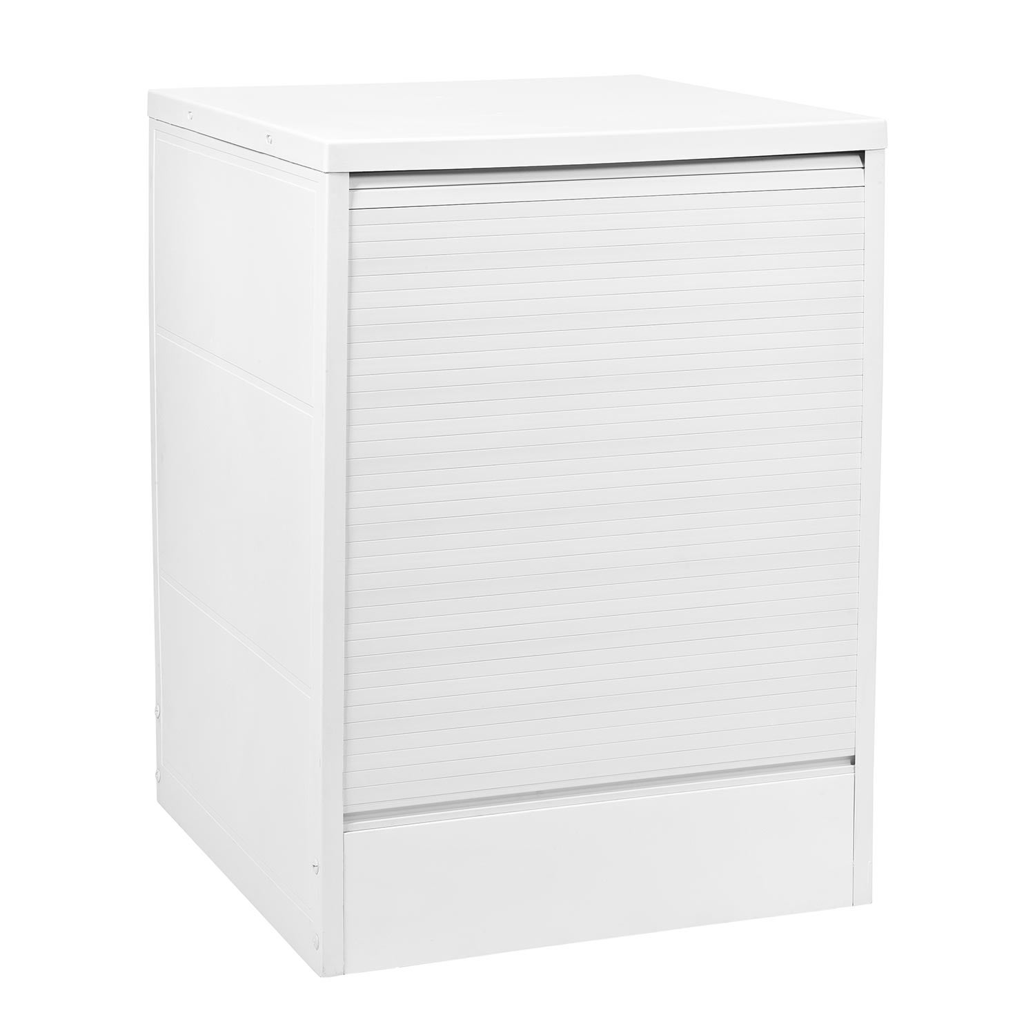 Cubierta para lavadora con persiana vertical blanca - 3