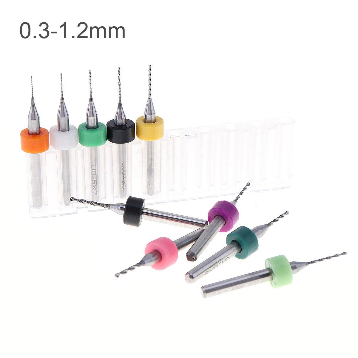 Wiertło do płytek drukowanych z trzpieniem stałym, małe wiertło z węglika spiekanego, wiertło grawerskie, 0,3-1,2 mm