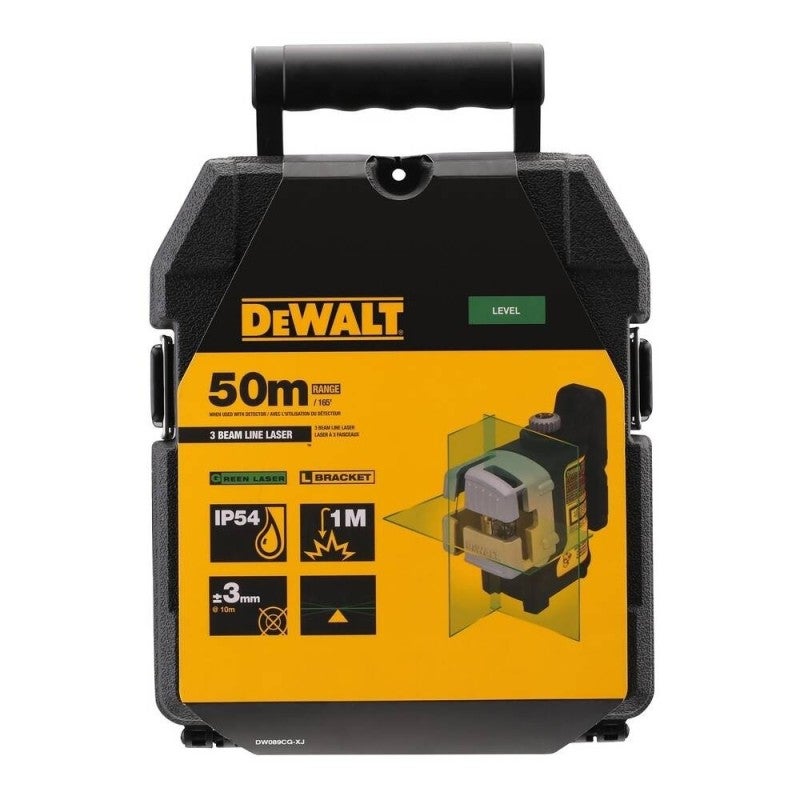 Niveau laser multilignes 3 faisceaux verts (4 piles AA) - DEWALT DW089CG-XJ - 6