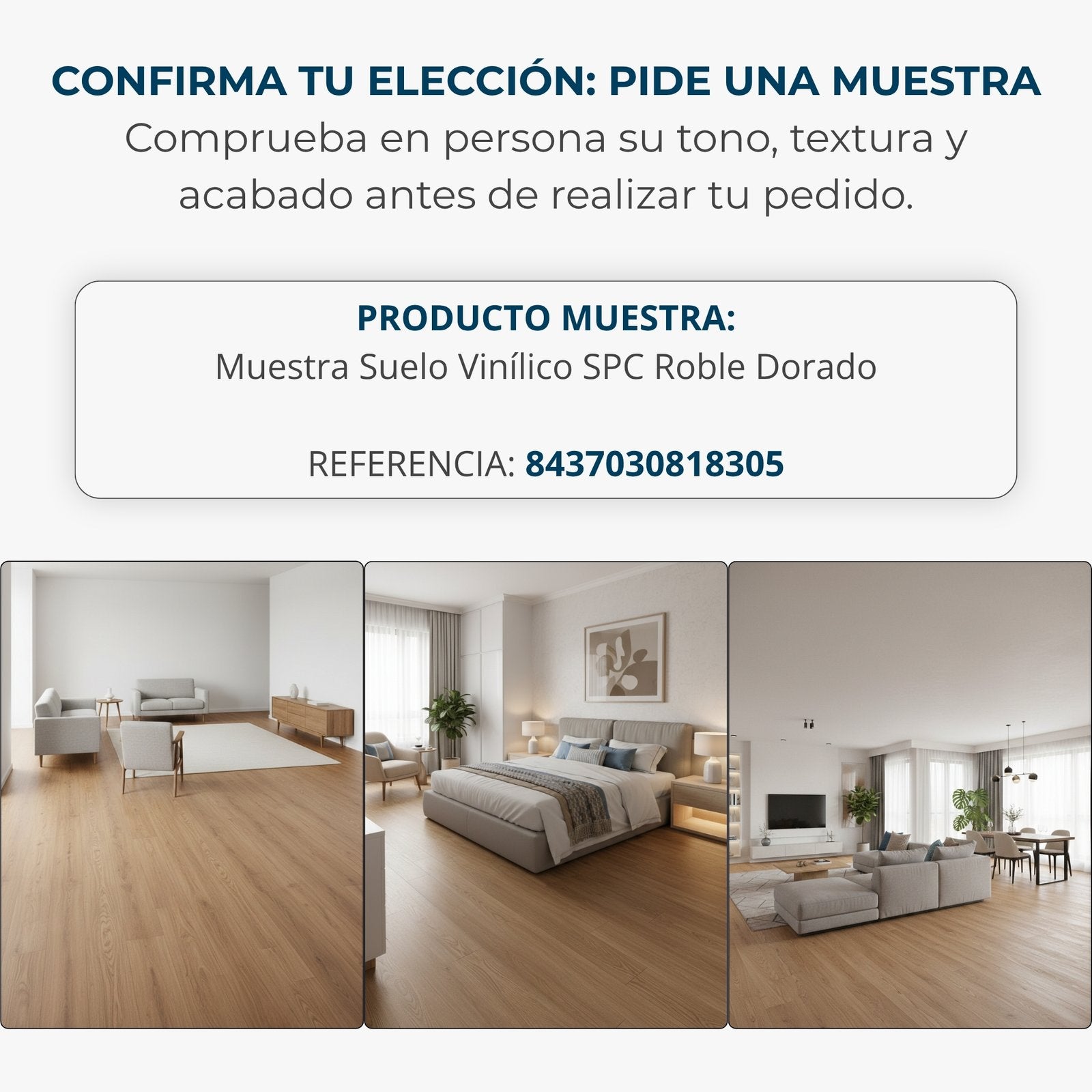 Suelo vinílico SPC clic Extrem 5 mm efecto madera Roble Dorado ISOVEX (2,21 m²) - 8