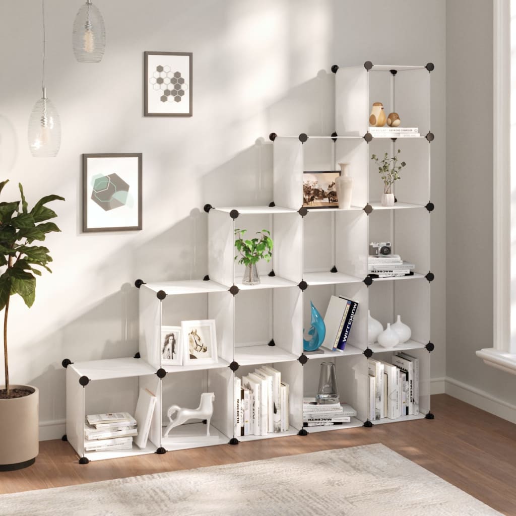 Cubes de rangement 15 pcs Transparent PP | Leroy Merlin