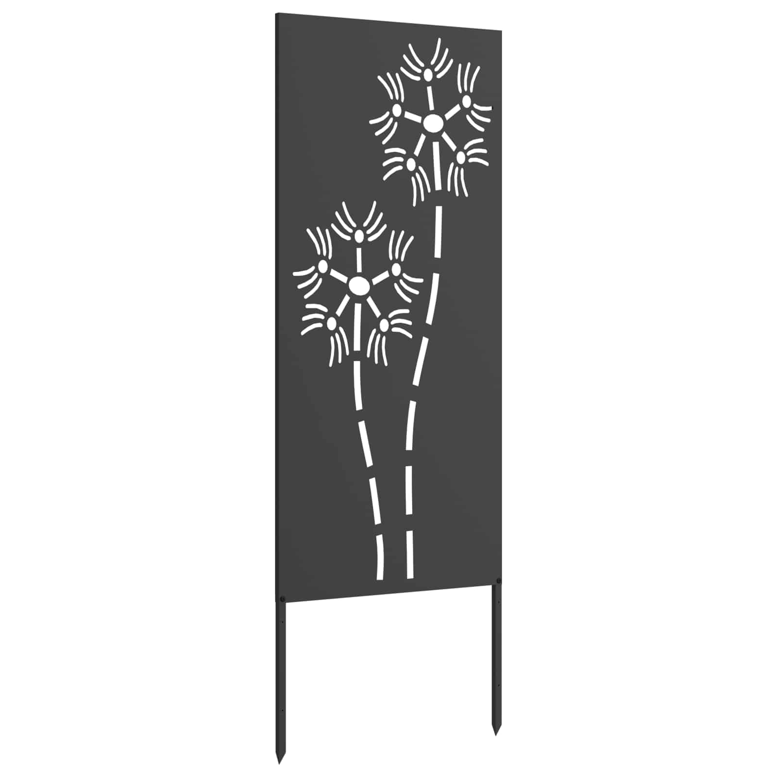 Écran de confidentialité de jardin Fretwork Noir 50 x 140 cm vidaXL - 3
