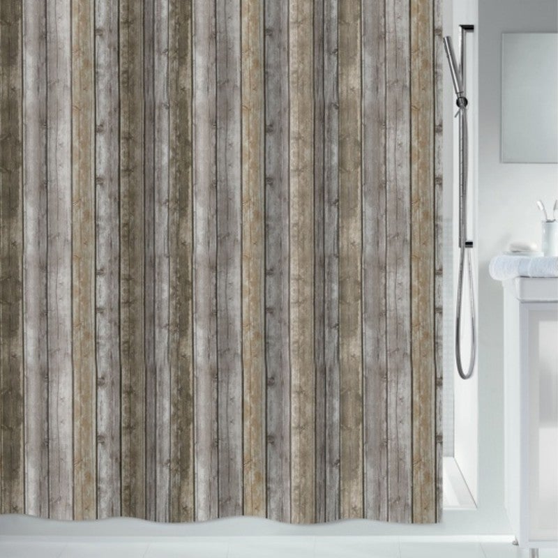 Rideau De Douche Polyester 180x180 Cm Couleur Terre Cuite – Imperméable, Anti-moisissure, Lavable à 40°C, Style élégant