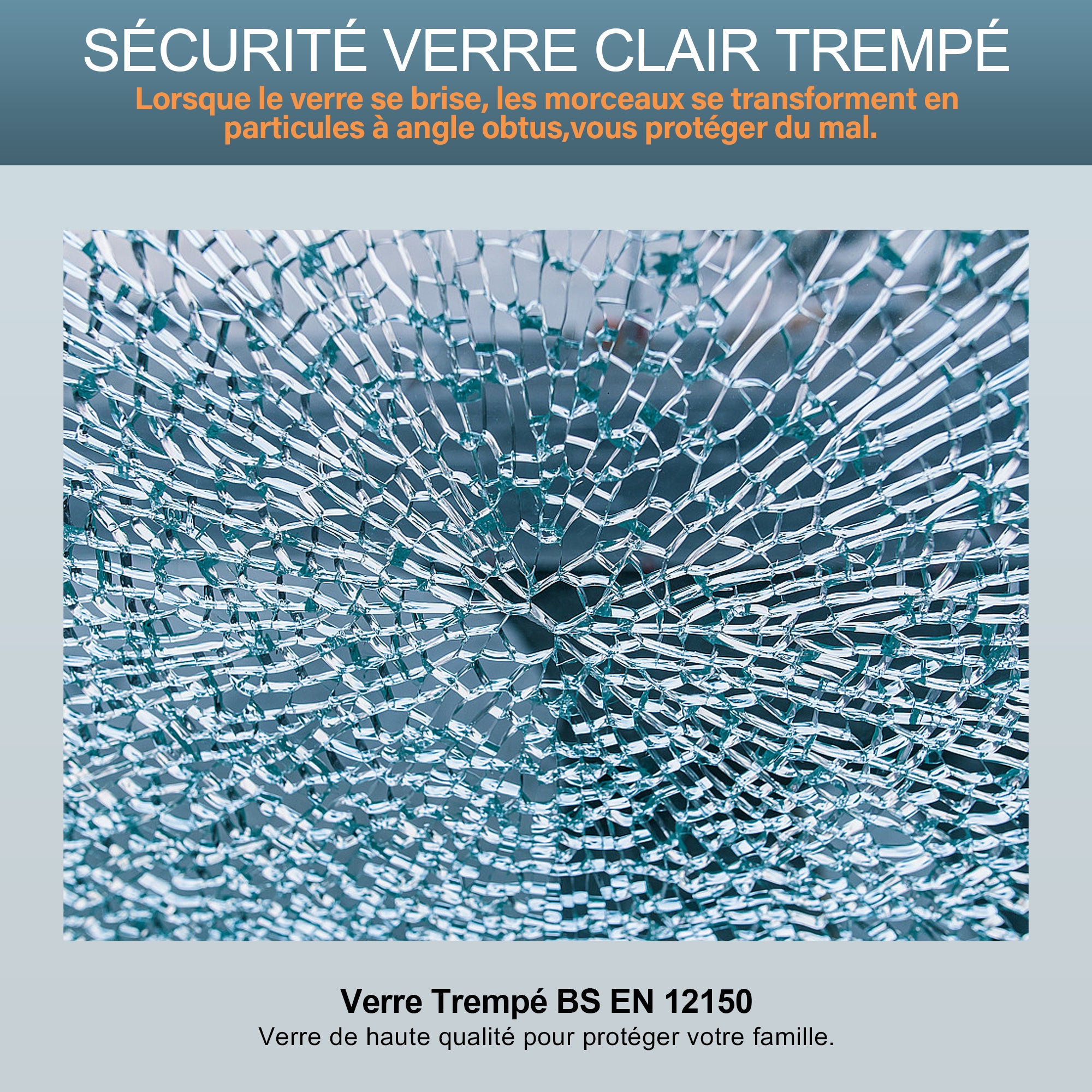 SIRHONA Cabine de douche avec Coulissante à Double Ouverture - Verre Trempé de 5mm - Noir 76x76x195cm - 8