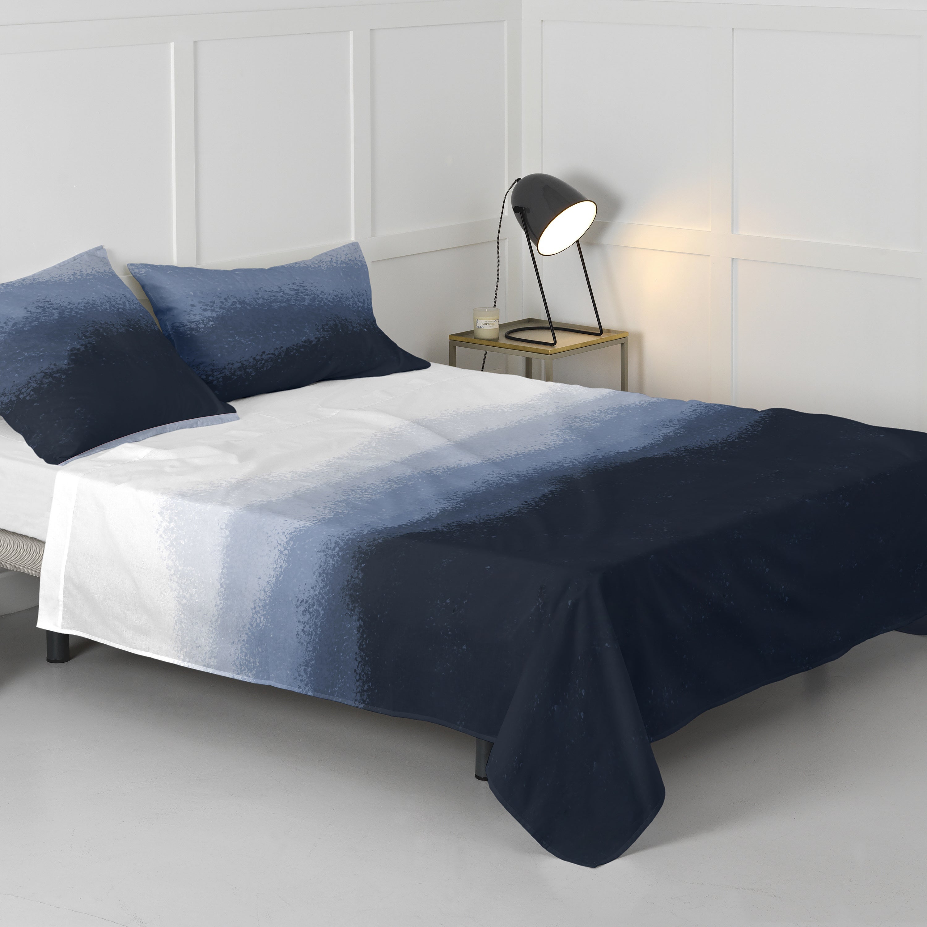 Blanc  Nightfall Sabana Cama 180/200 (260X270 Cm) Azules , Leroy Merlin