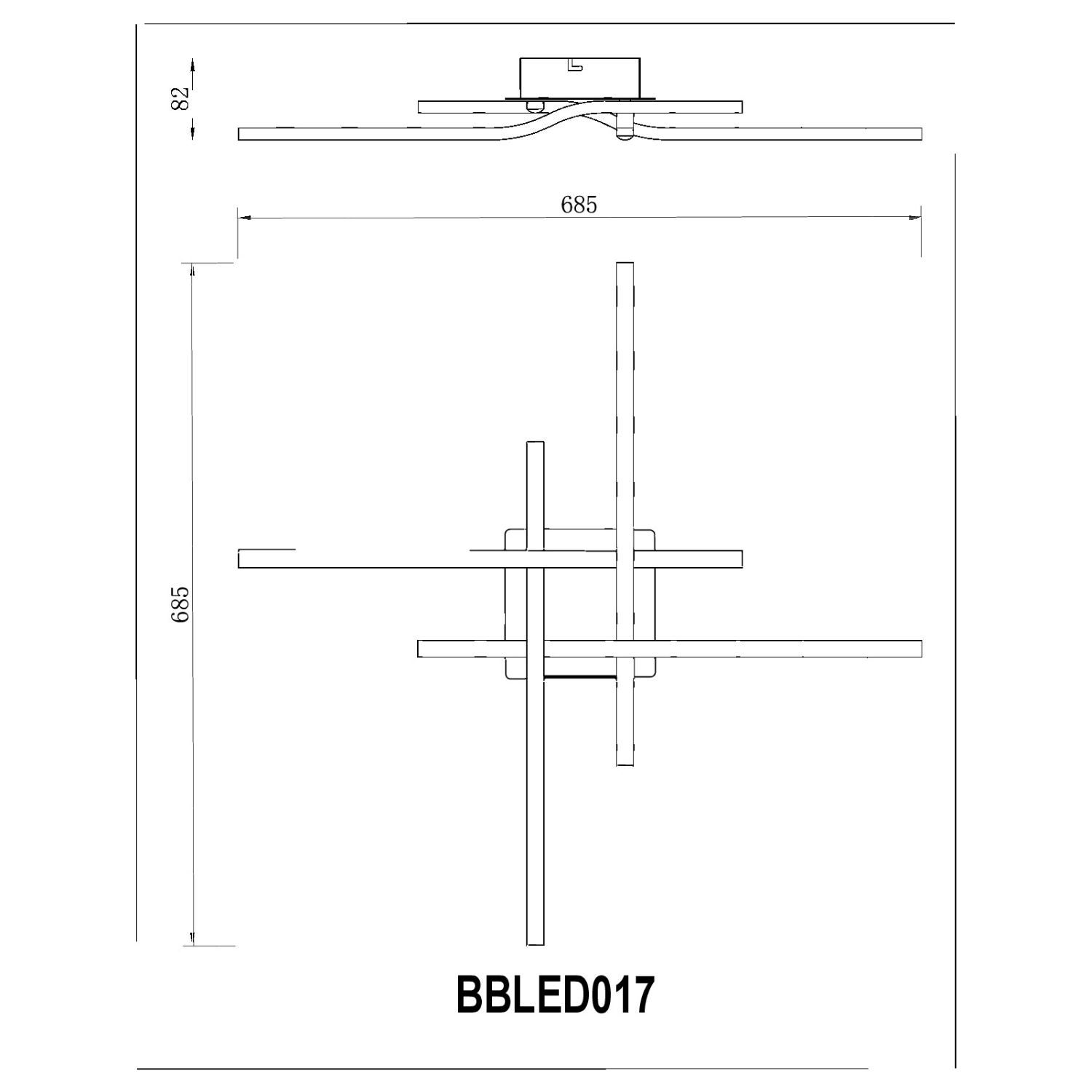 BUYBUY Lampadario LED 40W, Luce Regolabile 2300lm BBLED017 - 3