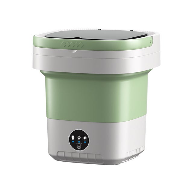 Lavadora portátil, mini lavadora plegable de 12 litros con función de centrifugado, pequeña y plegable.