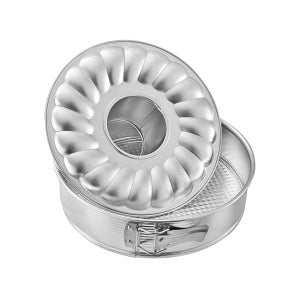 Tortiera Apribile Zenker &Oslash; 26 Cm - Acciaio Stagnato, Base Nido D'Ape, Per Dolci